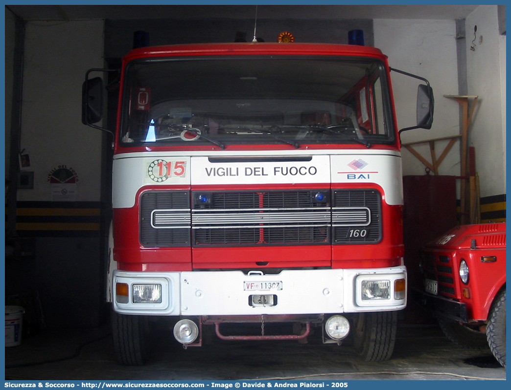 VF 11307
Corpo Nazionale Vigili del Fuoco
Iveco/OM 160
Allestitore Baribbi S.p.A.
Ricondizionato BAI S.r.l.
Parole chiave: VVF;V.V.F.;Corpo;Nazionale;Vigili;del;Fuoco;AutoPompaSerbatoio;APS;A.P.S.;Iveco;OM;160;Baribbi