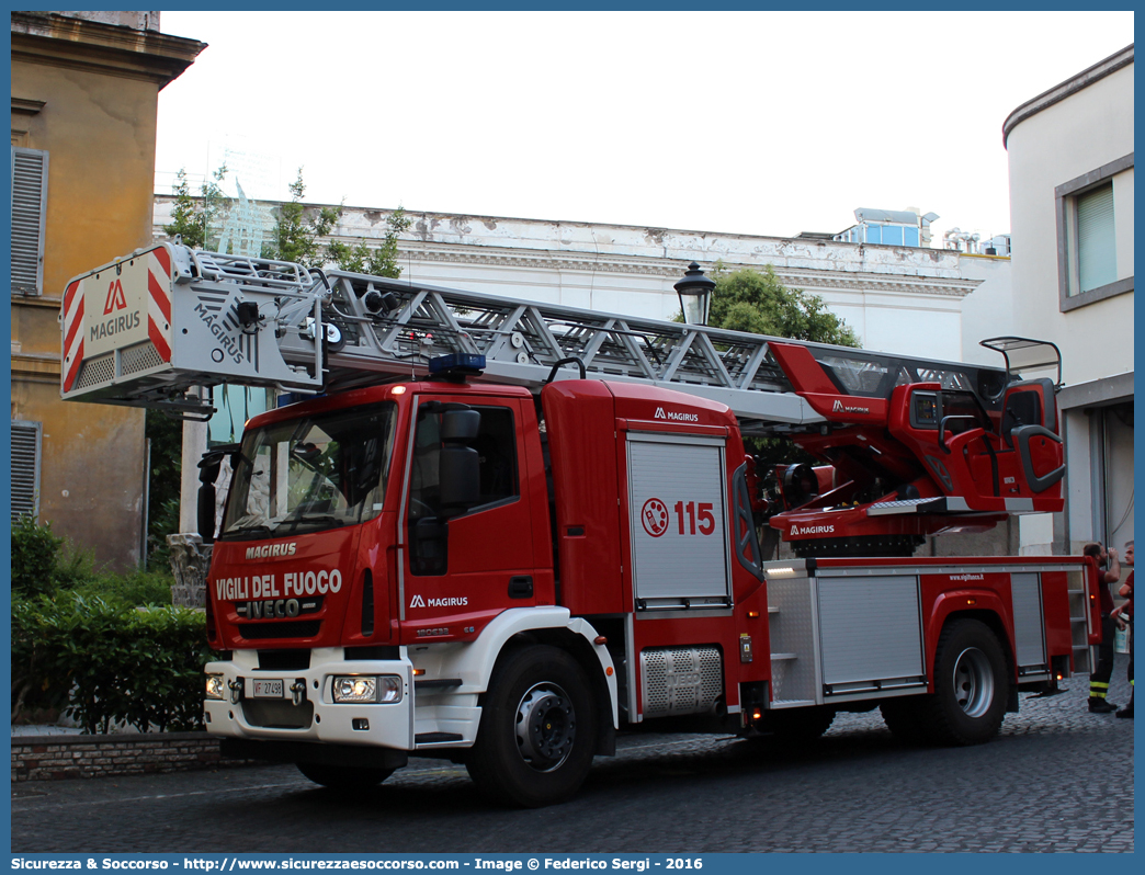 VF 27498
Corpo Nazionale Vigili del Fuoco
Iveco 160E32 EuroCargo III serie
Allestitore Magirus
Parole chiave: VVF;V.V.F.;Corpo;Nazionale;Vigili;del;Fuoco;AutoScala;AS;Iveco;160E32;EuroCargo;Magirus