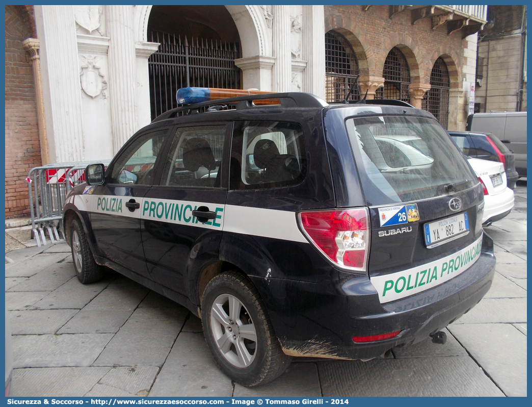 Polizia Locale YA882AC
Polizia Provinciale
Provincia di Verona
Subaru Forester V serie
Parole chiave: Polizia;Locale;Provinciale;Verona;Subaru;Forester;YA882AC;YA 882 AC