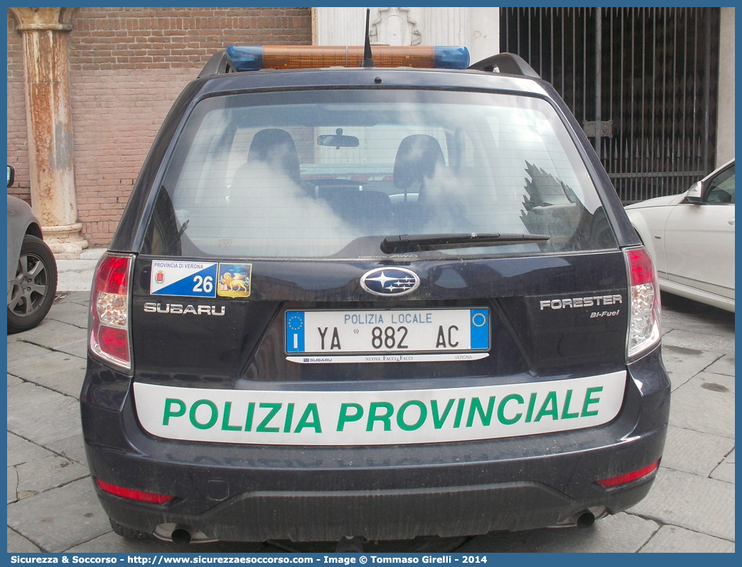 Polizia Locale YA882AC
Polizia Provinciale
Provincia di Verona
Subaru Forester V serie
Parole chiave: Polizia;Locale;Provinciale;Verona;Subaru;Forester;YA882AC;YA 882 AC