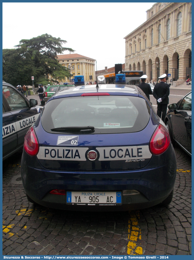 Polizia Locale YA905AC
Polizia Municipale
Comune di Castelnuovo del Garda
Fiat Nuova Bravo
Parole chiave: PL;PM;P.L.;P.M.;Polizia;Locale;Municipale;Castelnuovo del Garda;Fiat;Nuova;Bravo;YA905AC;YA 905 AC