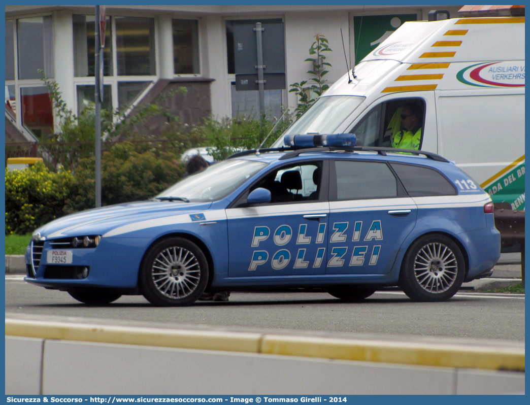 Polizia F9345
Polizia di Stato
Questura di Bolzano
Polizia Stradale
Alfa Romeo 159 Sportwagon
Parole chiave: Polizia di Stato;Polizia;PS;Polizia Stradale;Questura di Bolzano;Bolzano;Alfa;Romeo;159;Sportwagon;F9345