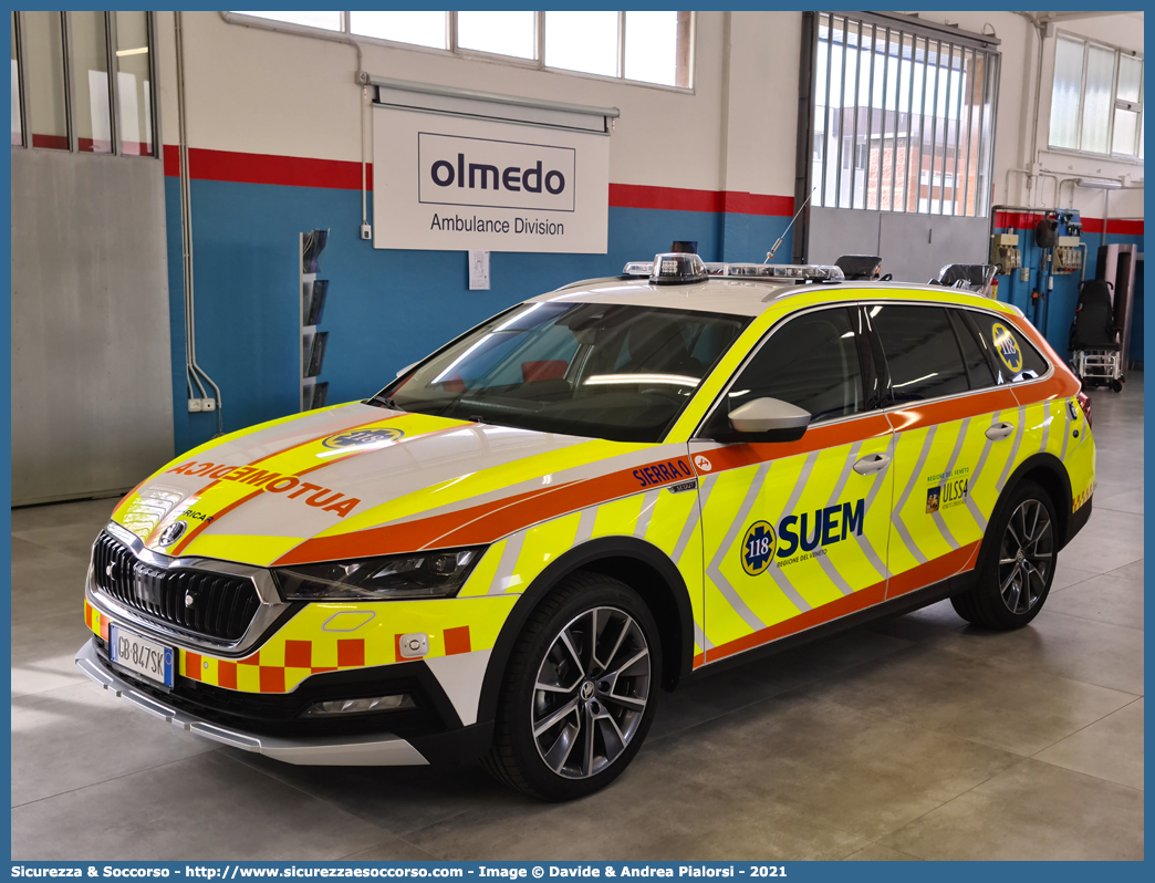 SIERRA 0
SUEM 118 San Donà Emergenza
Azienda ULSS 4 - Veneto Orientale
San Donà di Piave
Skoda Octavia Wagon Scout VI serie
Allestitore Aricar S.p.A.

Parole chiave: 118;SUEM;San Donà di Piave;Emergenza;Skoda;Octavia;Scout;Aricar