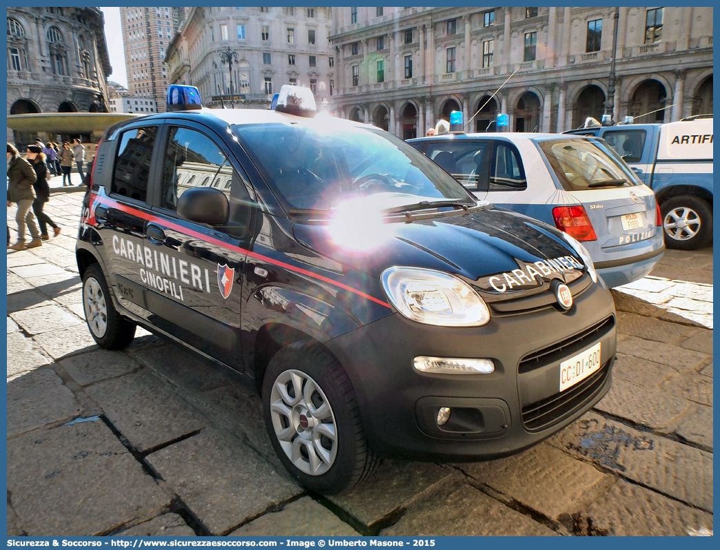 CC DI600
Arma dei Carabinieri
Centro e Nuclei Cinofili
Fiat Nuova Panda 4x4 II serie
Allestitore Elevox S.r.l.
Parole chiave: CC;C.C.;Arma;Carabinieri;Centro;Nuclei;Nucleo;Cinofili;Fiat;Panda;4x4;Elevox