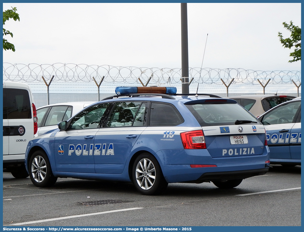 Polizia H8165
Polizia di Stato
Polizia Stradale
Autostrade per l'Italia S.p.A.
Skoda Octavia Wagon IV serie
Allestitore Focaccia Group S.r.l.
(I fornitura)
Parole chiave: Polizia di Stato;Polizia Stradale;Autostrade per Italia S.p.A.;Autostrade S.p.A.;Autostrade;Italia;Skoda;Octavia;Wagon;Station;SW;S.W.;Focaccia