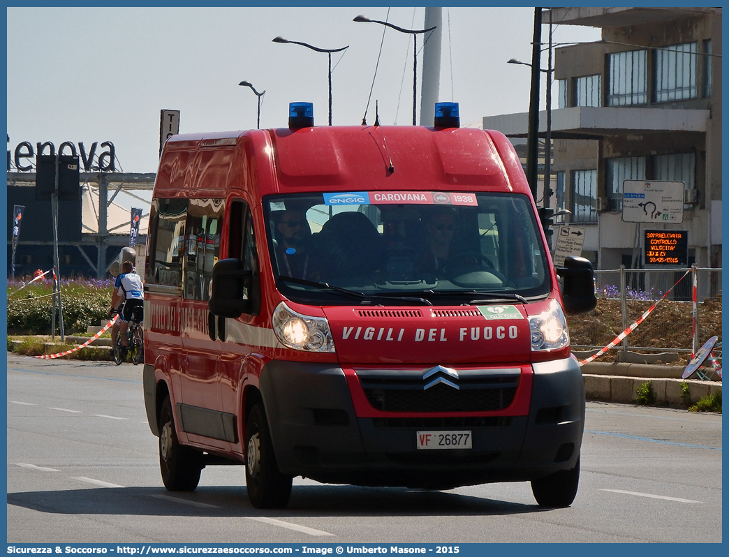 VF 26877
Corpo Nazionale Vigili del Fuoco
Citroen Jumper III serie
Parole chiave: VVF;V.V.F.;Corpo;Nazionale;Vigili;del;Fuoco;Citroen;Jumper