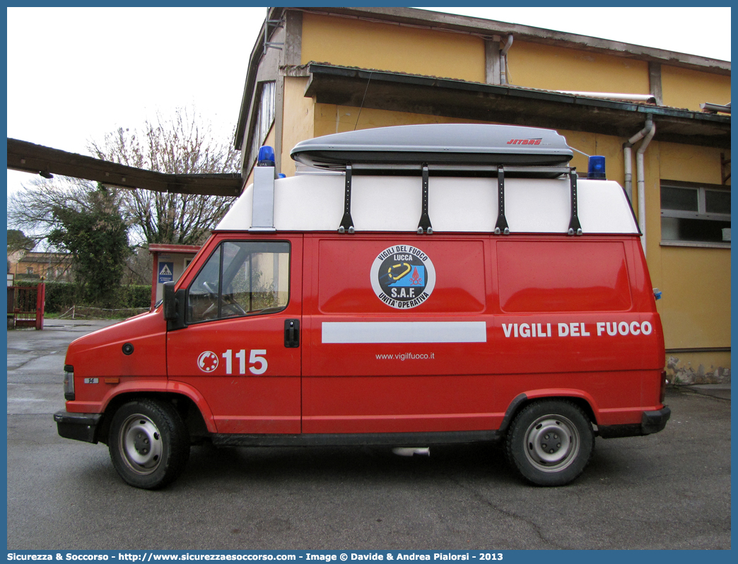 VF 17491
Corpo Nazionale Vigili del Fuoco
Nucleo Speleo Alpino Fluviale
Fiat Ducato I serie restyling
Parole chiave: Corpo;Nazionale;Vigili del Fuoco;Vigili;Fuoco;Fiat;Ducato;SAF;S.A.F.;Speleo;Alpino;Fluviale