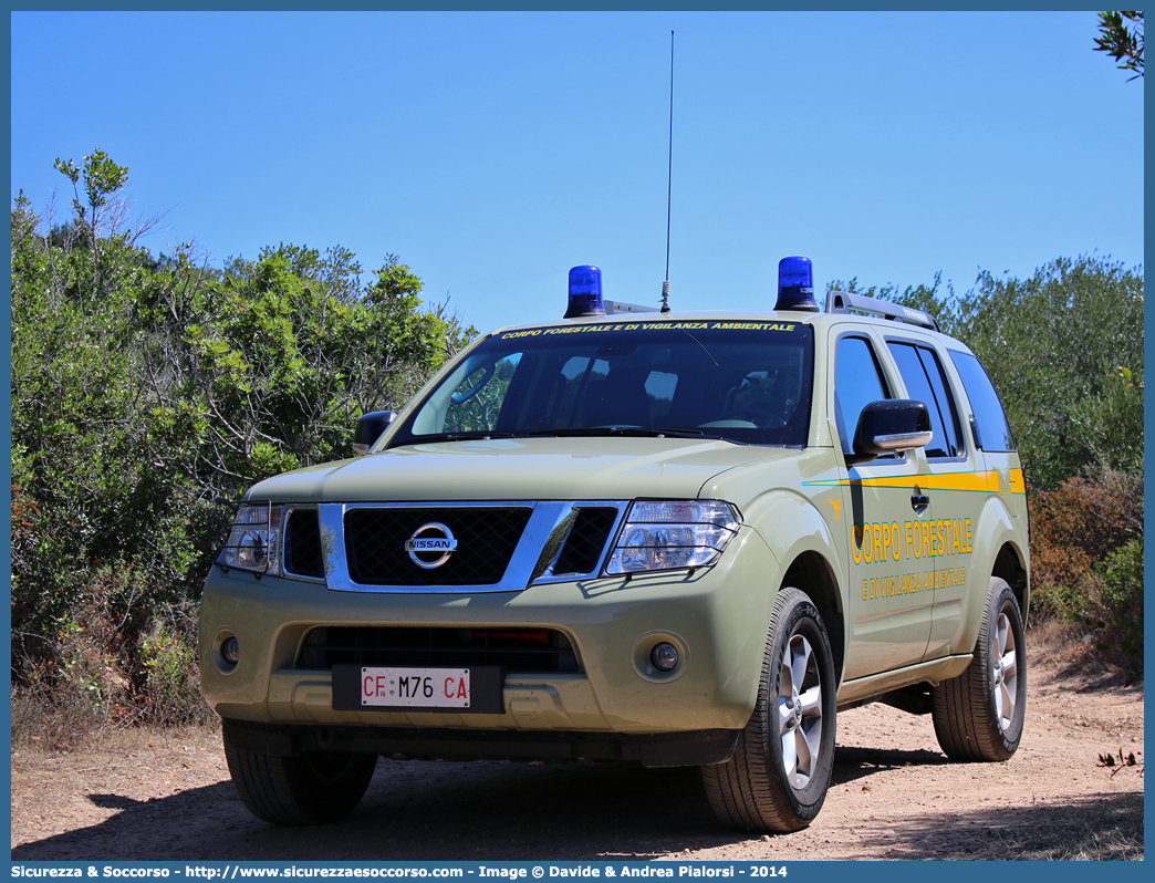 CFva M76 CA
Corpo Forestale
e di Vigilanza Ambientale
Regione Sardegna
Nissan Pathfinder III serie
Allestitore MAVE s.r.l.
Parole chiave: Corpo;Forestale;Vigilanza;Ambientale;Sardegna;CFVA;C.F.V.A.;Nissan;Pathfinder;Mave