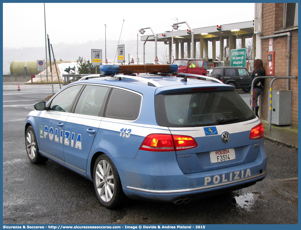 Polizia F3514
Polizia di Stato
Polizia Stradale
Autocamionale della Cisa S.p.A.
Volkswagen Passat Variant V serie
Parole chiave: F3514;Polizia di Stato;Polizia Stradale;Autocamionale della Cisa S.p.A.;Volkswagen Passat Variant V serie