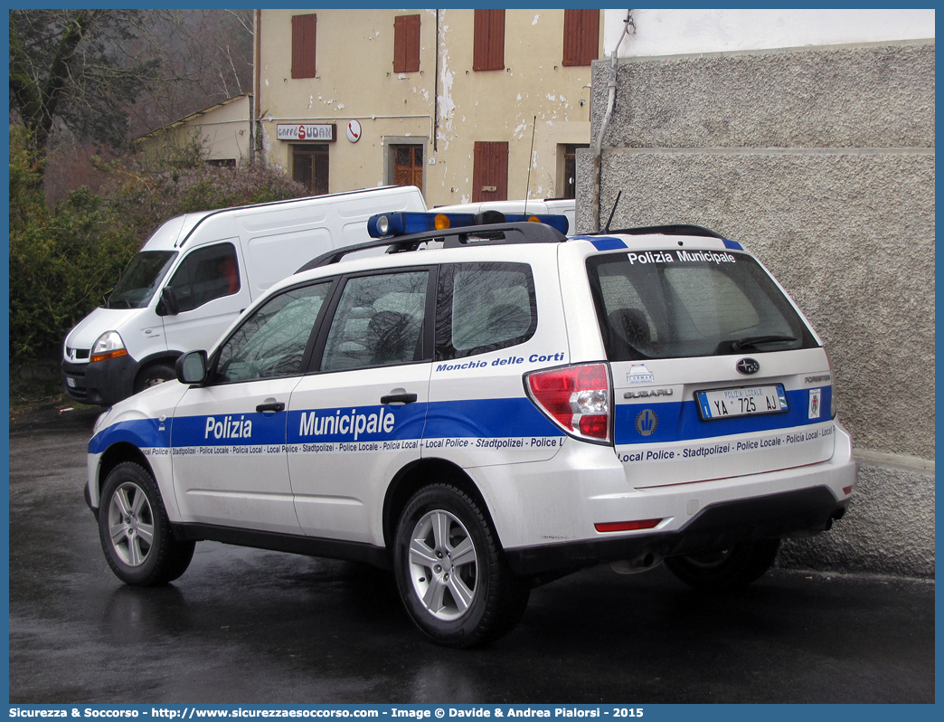 Polizia Locale YA725AJ
Polizia Municipale
Comune di Monchio delle Corti
Subaru Forester V serie
Allestitore Cormar S.a.s.
Parole chiave: Polizia;Locale;Municipale;Monchio;Monchio delle Corti;Subaru;Forester;Cormar;YA725AJ;YA 725 AJ