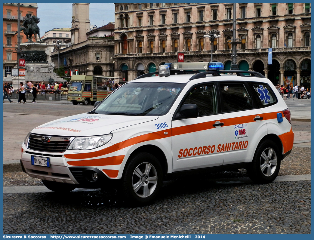 3906
118 Azienda Regionale Emergenza Urgenza
Regione Lombardia
Subaru Forester V serie
Allestitore Bertazzoni S.r.l.
Parole chiave: 118;AREU;A.R.E.U.;S.S.U.Em.;SSUEm;Lombardia;Automedica;Subaru;Forester;Bertazzoni