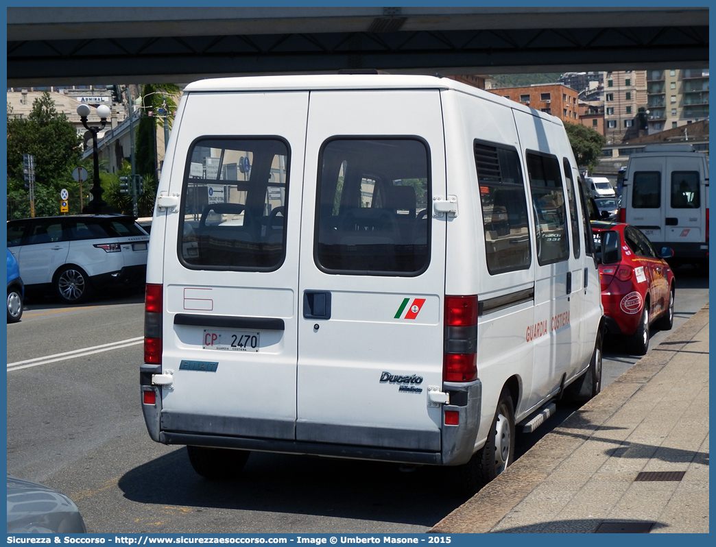 CP 2470
Corpo delle Capitanerie di Porto
Guardia Costiera 
Fiat Ducato II serie
Parole chiave: CP;C.P.;GC;G.C.;Guardia;Costiera;Capitaneria;Capitanerie;di;Porto;Fiat;Ducato