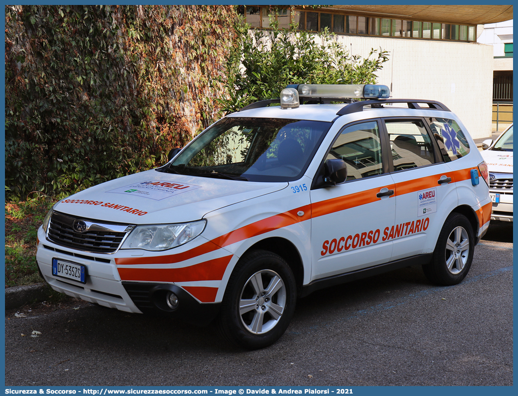 3915
118 Agenzia Regionale Emergenza Urgenza
Regione Lombardia
Subaru Forester V serie
Allestitore Bertazzoni S.r.l.
Parole chiave: 118;AREU;A.R.E.U.;S.S.U.Em.;SSUEm;Lombardia;Automedica;Subaru;Forester;Bertazzoni