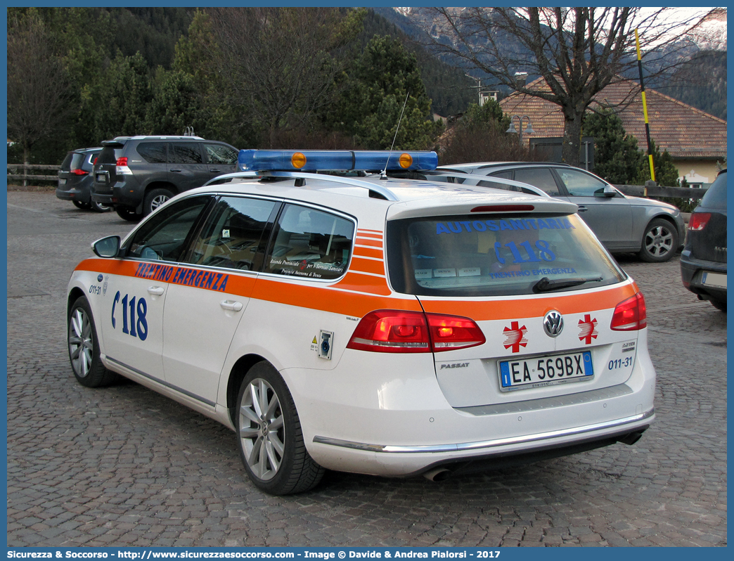 011-31
118 Trentino Emergenza
Volkswagen Passat Variant V serie
Allestitore Aricar S.p.A.
Parole chiave: 118;Trentino;Emergenza;Trento;Automedica;Autosanitaria;Volkswagen;Passat;Variant;Aricar