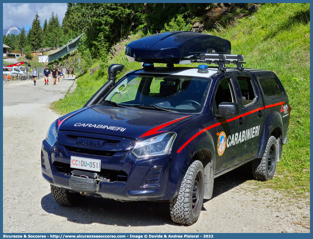 CC DU051
Arma dei Carabinieri
Soccorso Alpino
Isuzu D-Max II serie restyling
Parole chiave: CC;C.C.;Arma;dei;Carabinieri;Soccorso;Alpino;Allestimento;Isuzu;D-Max;DMax