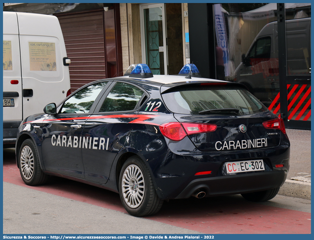 CC EC302
Arma dei Carabinieri
Alfa Romeo Nuova Giulietta
I serie II restyling
Allestitore Nuova Carrozzeria Torinese S.r.l.
Parole chiave: C.C.;CC;Arma;dei;Carabinieri;Alfa;Romeo;Giulietta