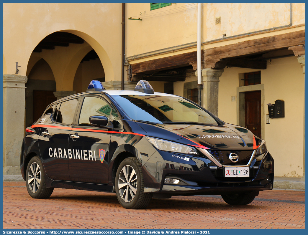 CC ED128
Arma dei Carabinieri
Comando Unità per la Tutela Forestale, 
Ambientale e Agroalimentare
Nissan Leaf II serie
Allestitore Cita Seconda S.r.l.
Parole chiave: CC;C.C.;Arma;dei;Carabinieri;Comando;Unità;per;la;Tutela;Forestale;Ambientale;Agroalimentare;Nissan;Leaf;Cita;Seconda