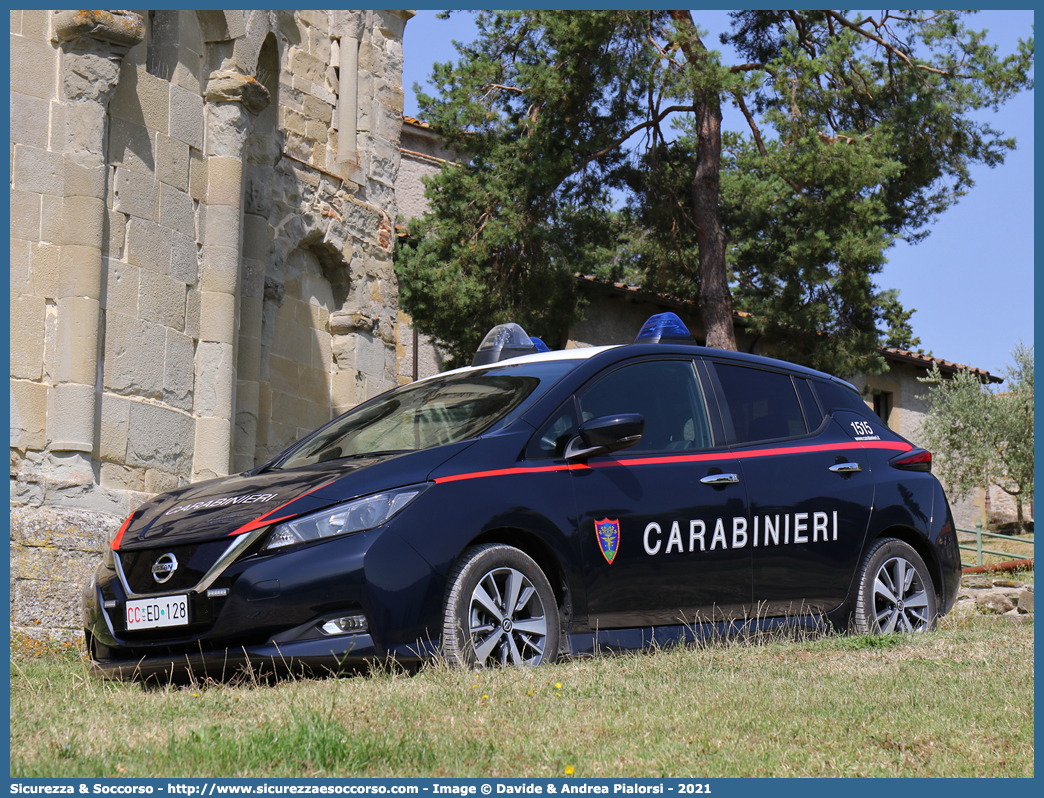 CC ED128
Arma dei Carabinieri
Comando Unità per la Tutela Forestale, 
Ambientale e Agroalimentare
Nissan Leaf II serie
Allestitore Cita Seconda S.r.l.
Parole chiave: CC;C.C.;Arma;dei;Carabinieri;Comando;Unità;per;la;Tutela;Forestale;Ambientale;Agroalimentare;Nissan;Leaf;Cita;Seconda