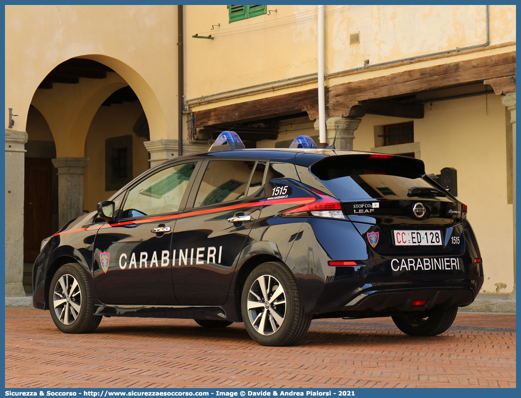 CC ED128
Arma dei Carabinieri
Comando Unità per la Tutela Forestale, 
Ambientale e Agroalimentare
Nissan Leaf II serie
Allestitore Cita Seconda S.r.l.
Parole chiave: CC;C.C.;Arma;dei;Carabinieri;Comando;Unità;per;la;Tutela;Forestale;Ambientale;Agroalimentare;Nissan;Leaf;Cita;Seconda