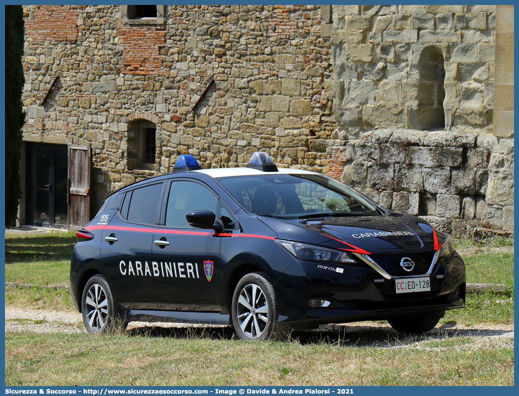 CC ED128
Arma dei Carabinieri
Comando Unità per la Tutela Forestale, 
Ambientale e Agroalimentare
Nissan Leaf II serie
Allestitore Cita Seconda S.r.l.
Parole chiave: CC;C.C.;Arma;dei;Carabinieri;Comando;Unità;per;la;Tutela;Forestale;Ambientale;Agroalimentare;Nissan;Leaf;Cita;Seconda