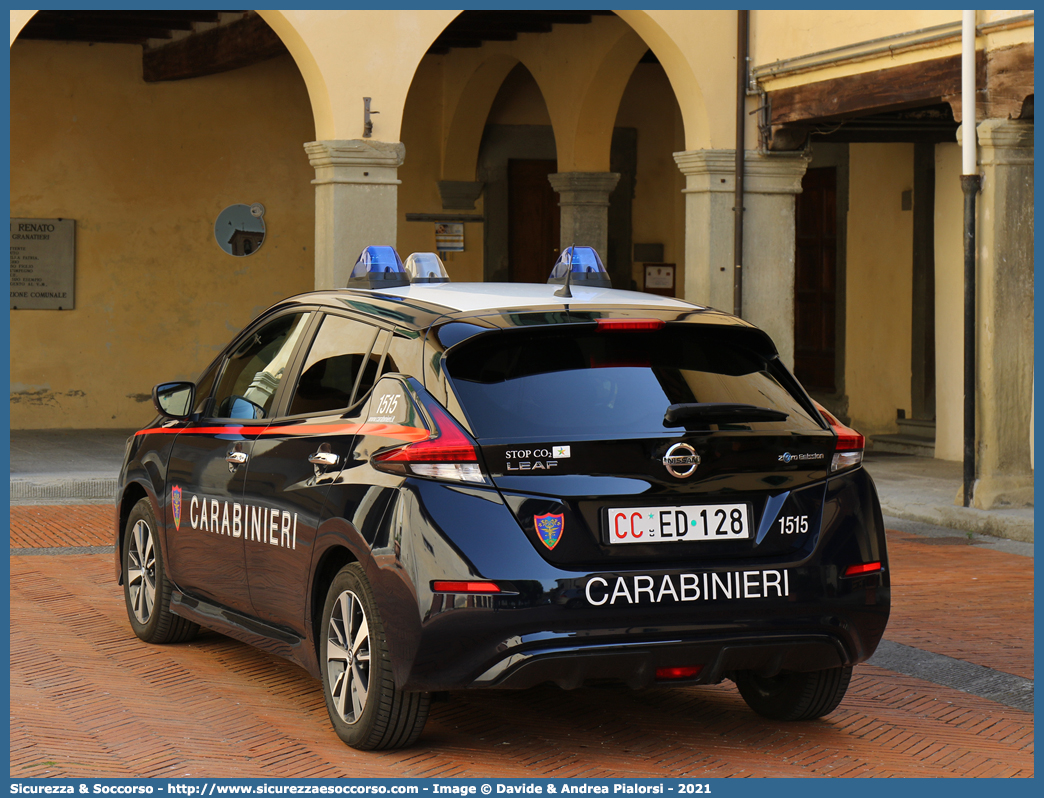 CC ED128
Arma dei Carabinieri
Comando Unità per la Tutela Forestale, 
Ambientale e Agroalimentare
Nissan Leaf II serie
Allestitore Cita Seconda S.r.l.
Parole chiave: CC;C.C.;Arma;dei;Carabinieri;Comando;Unità;per;la;Tutela;Forestale;Ambientale;Agroalimentare;Nissan;Leaf;Cita;Seconda