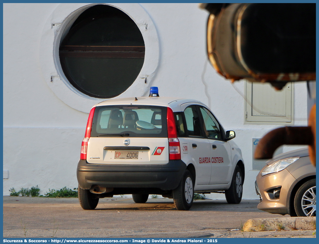 CP 4006
Corpo delle Capitanerie di Porto
Guardia Costiera 
Fiat Nuova Panda I serie
Parole chiave: CP;C.P.;GC;G.C.;Guardia;Costiera;Capitaneria;Capitanerie;di;Porto;Fiat;Nuova;Panda