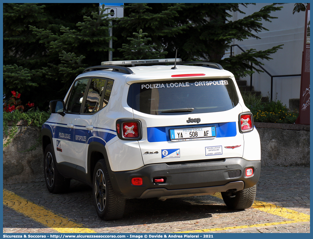 Polizia Locale YA508AF
Polizia Locale
Comune di Laives
Jeep Renegade I serie
Allestitore Ziegler Italiana S.r.l.
Parole chiave: Polizia;Locale;Municipale;Gemeindepolizei;Ortspolizei;Laives;Leifers;Jeep;Renegade;Ziegler