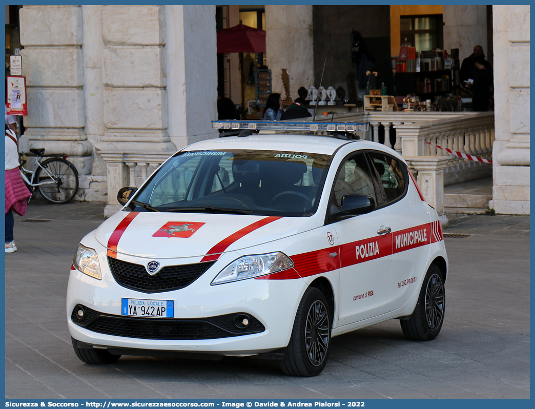 Polizia Locale YA942AP
Polizia Municipale
Comune di Pisa
Lancia Ypsilon Hybrid III serie restyling
Allestitore Focaccia Group S.r.l.
Parole chiave: PL;P.L.;PM;P.M.;Polizia;Locale;Municipale;Pisa;Lancia;Ypsilon;Hybrid;Focaccia;YA942AP;YA 942 AP