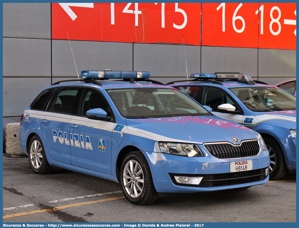 Polizia H8148
Polizia di Stato
Polizia Stradale
Autostrade per l'Italia S.p.A.
Skoda Octavia Wagon IV serie
Allestitore Focaccia Group S.r.l.
(I fornitura)
Parole chiave: Polizia di Stato;Polizia Stradale;Autostrade per Italia S.p.A.;Autostrade S.p.A.;Autostrade;Italia;Skoda;Octavia;Wagon;Station;SW;S.W.;Focaccia