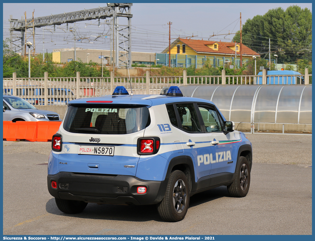 Polizia N5870
Polizia di Stato
Reparto Prevenzione Crimine
Jeep Renegade I serie
Allestitore Nuova Carrozzeria Torinese S.r.l.
Parole chiave: PS;P.S.;Polizia;di;Stato;Reparto;Prevenzione;Crimine;Jeep;Renegade;Nct;Nuova;Carrozzeria;Torinese