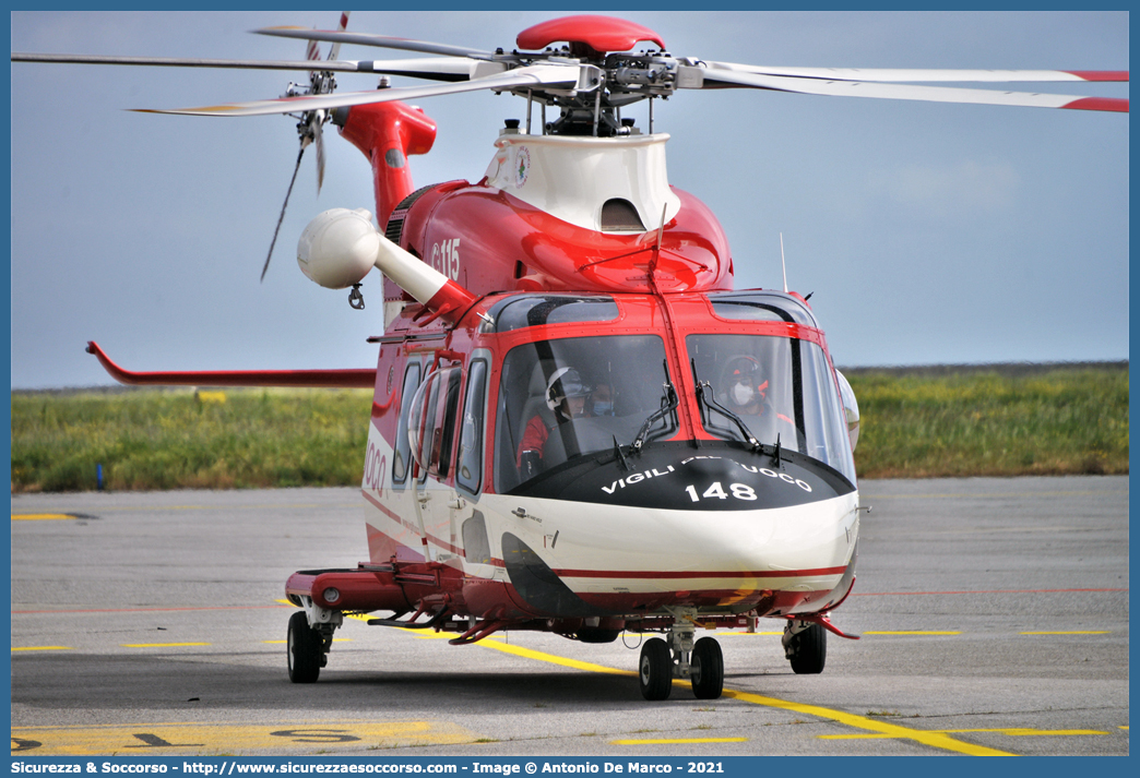 VF 148
Corpo Nazionale Vigili del Fuoco
Nucleo Elicotteri
Agusta Westland AW 139
Parole chiave: VVF;V.V.F.;Corpo;Nazionale;Vigili;del;Fuoco;AgustaWestland;Agusta;Westland;AW139;Elicottero;Elicotteri