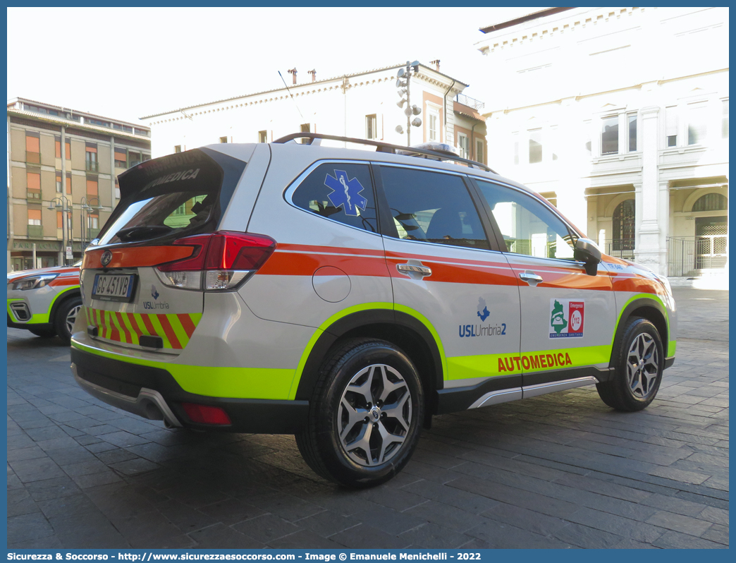 TR 646
118 Umbria Soccorso
Azienda USL Umbria 2
Subaru Forester e-Boxer
Allestitore Bertazzoni S.r.l.
Parole chiave: 118;Umbria;Soccorso;Terni;Automedica;Automedicalizzata;Auto Medica;Auto Medicalizzata;Subaru;Forester;Bertazzoni