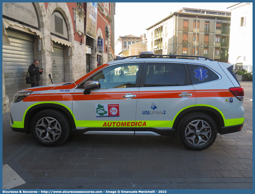 TR 656
118 Umbria Soccorso
Azienda USL Umbria 2
Subaru Forester e-Boxer
Allestitore Bertazzoni S.r.l.
Parole chiave: 118;Umbria;Soccorso;Terni;Automedica;Automedicalizzata;Auto Medica;Auto Medicalizzata;Subaru;Forester;Bertazzoni