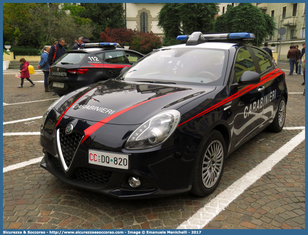 CC DQ820
Arma dei Carabinieri
Alfa Romeo Nuova Giulietta
I serie II restyling
Allestitore Nuova Carrozzeria Torinese S.r.l.
Parole chiave: C.C.;CC;Arma;dei;Carabinieri;Alfa;Romeo;Giulietta;nct;Nuova;Carrozzeria;Torinese