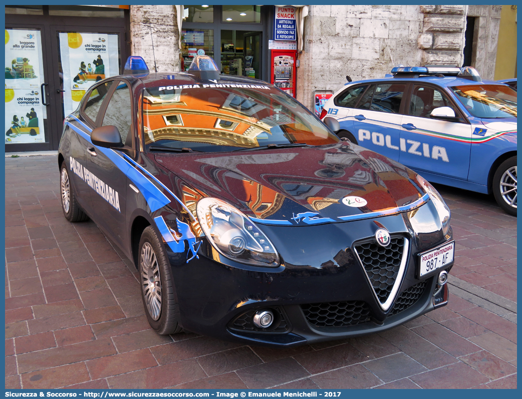 Polizia Penitenziaria 987AF
Polizia Penitenziaria
Nucleo Traduzioni e Piantonamenti
Alfa Romeo Nuova Giulietta I serie II restyling
Parole chiave: PolPen;P.P.;PP;Polizia;Penitenziaria;AdiC;A.diC;Agenti;di;Custodia;Nucleo;Traduzioni;Piantonamenti;Alfa;Romeo;Nuova;Giulietta