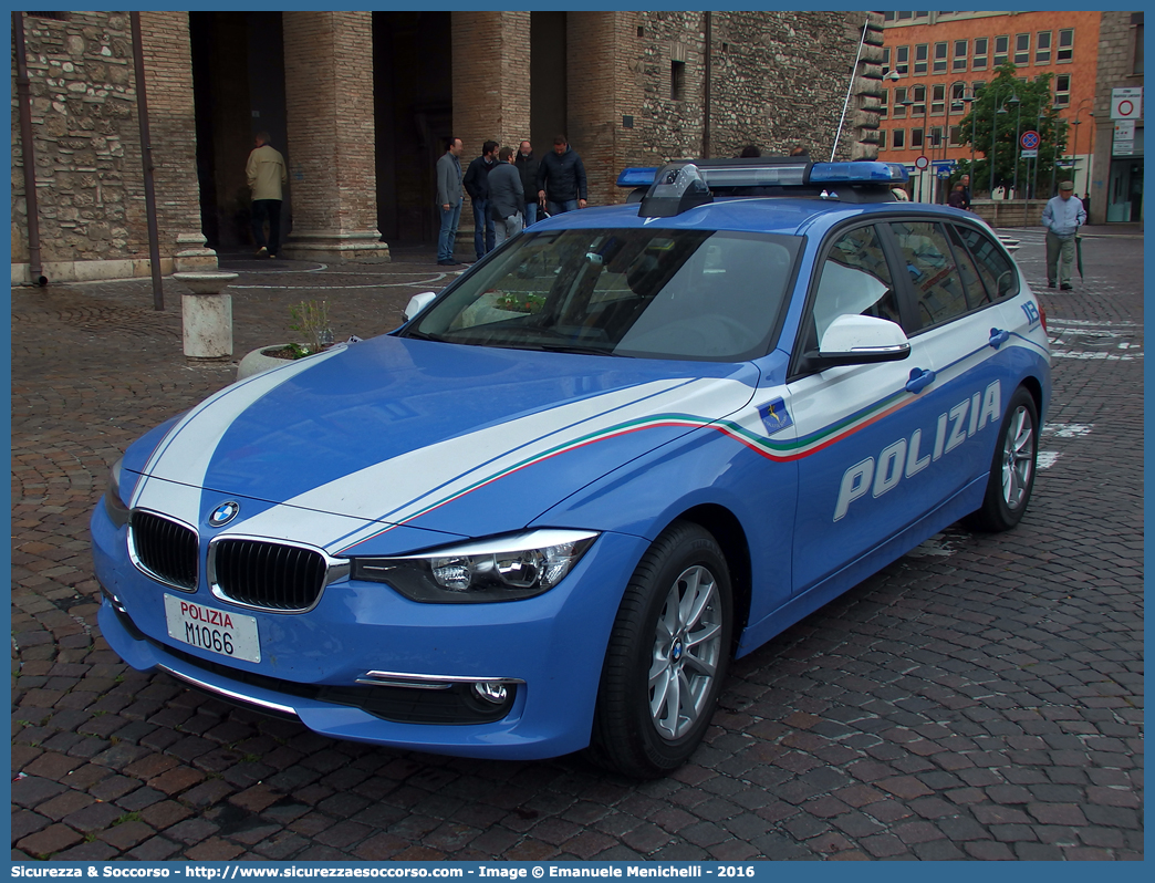 Polizia M1066
Polizia di Stato
Polizia Stradale
Bmw Serie 3 F31 Touring
Allestitore Carrozzeria Marazzi S.r.l.
Parole chiave: PS;P.S.;Polizia;di;Stato;Stradale;Bmw;Serie 3;F31;F 31;Touring;Marazzi