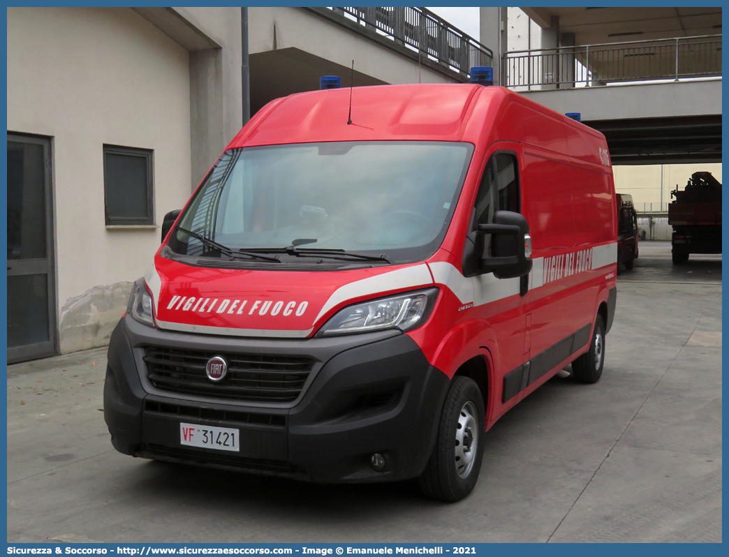 VF 31421
Corpo Nazionale Vigili del Fuoco
Fiat Ducato III serie II restyling
Allestitore Focaccia Group S.r.l.
Parole chiave: VF;V.F.;VVF;V.V.F.;Corpo;Nazionale;Vigili del Fuoco;Vigili;Fuoco;Autocarro;Autofurgone;Fiat;Ducato;Focaccia