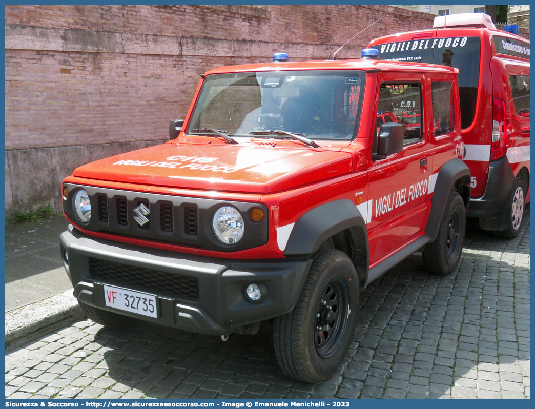 VF 32735
Corpo Nazionale Vigili del Fuoco
Suzuki Jimny II serie
Parole chiave: Corpo;Nazionale;Vigili del Fuoco;Vigili;Fuoco;Fuoristrada;Suzuki;Jimny