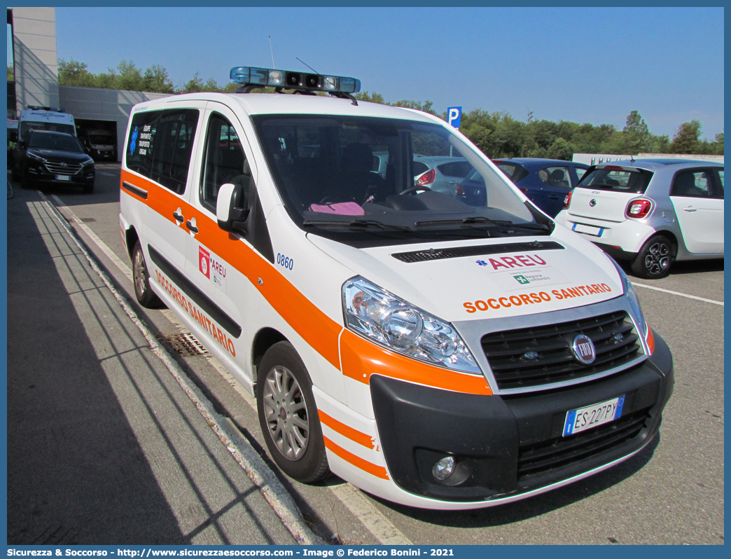 0860
118 Agenzia Regionale Emergenza Urgenza
Regione Lombardia
Fiat Scudo IV serie
Allestitore Aricar S.p.A.
Parole chiave: 118;AREU;A.R.E.U.;S.S.U.Em.;SSUEm;Lombardia;Fiat;Scudo;Aricar