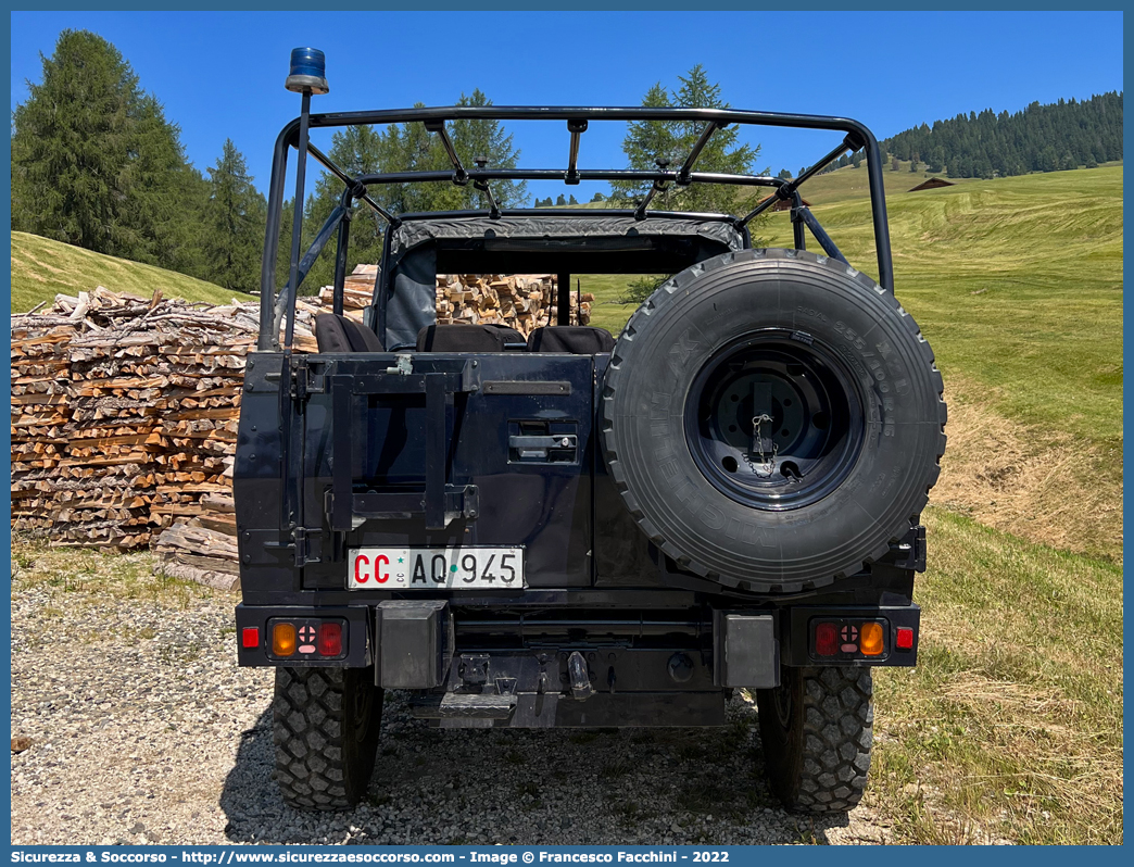 CC AQ945
Arma dei Carabinieri
7° Reggimento Carabinieri "Trentino-Alto Adige"
Iveco VM90T

Parole chiave: CC;C.C.;Arma;dei;Carabinieri;7;Reggimento;Trentino;Alto;Adige;Iveco;VM90T