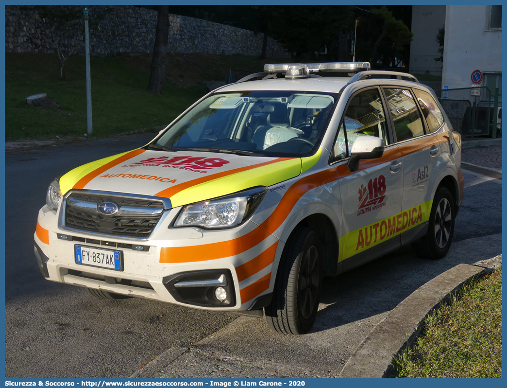 SIERRA 3
118 Savona Soccorso
Subaru Forester VI serie restyling
Allestitore Bertazzoni S.r.l.
Parole chiave: 118;Savona;Soccorso;Automedica;Subaru;Forester;Bertazzoni