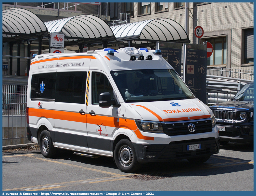 318
118 Valle d'Aosta
Volkswagen Crafter II serie
Allestitore Ambitalia S.p.A.
Parole chiave: 118;Valle d'Aosta;Aosta;Ambulanza;Volkswagen;Crafter;Ambitalia