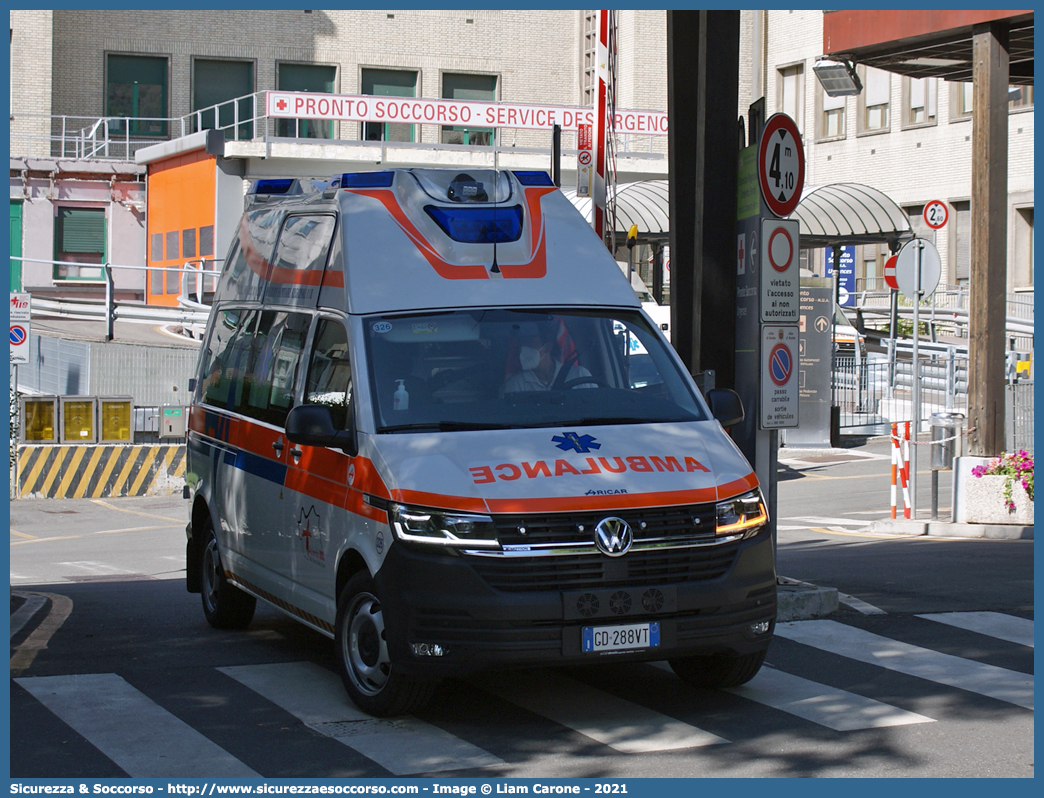 326
118 Valle d'Aosta
Volkswagen Transporter T6.1
Allestitore Aricar S.p.A.
Parole chiave: 118;Valle d&#039;Aosta;Aosta;Ambulanza;Volkswagen;Transporter;T6.1;Aricar