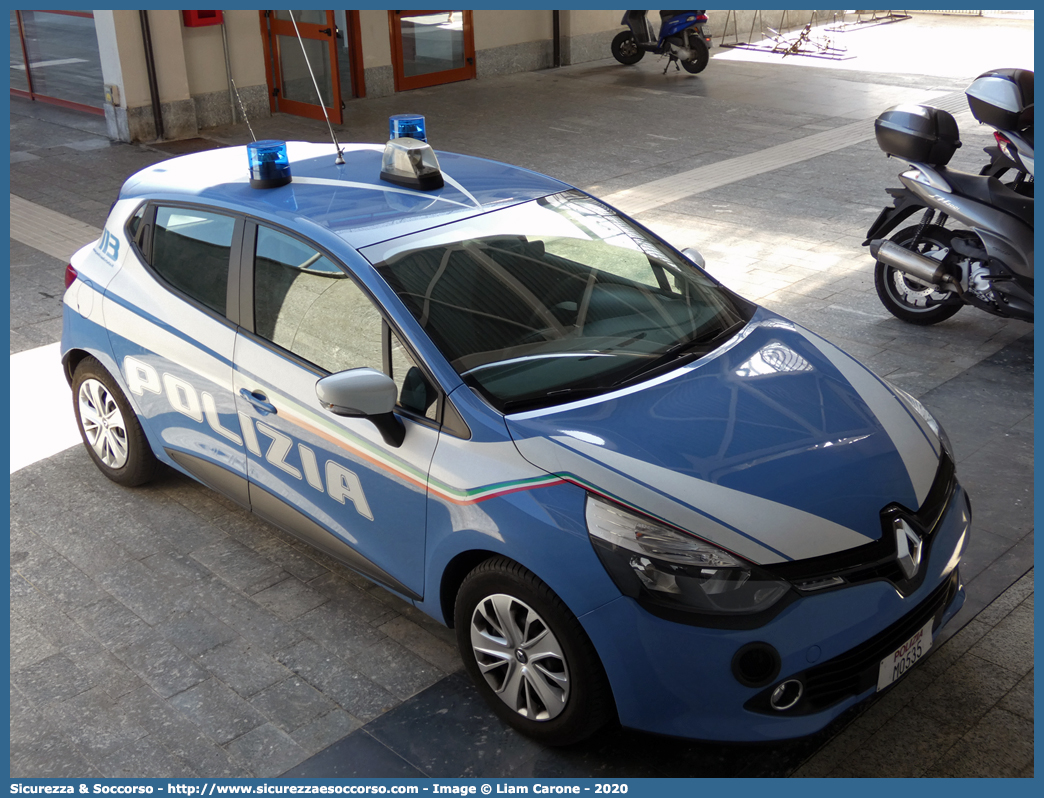 Polizia M0535
Polizia di Stato
Polizia Ferroviaria
Renault Clio VI serie
Allestitore Focaccia Group S.r.l.
Parole chiave: Polizia;di;Stato;PS;P.S.;Ferroviaria;Polfer;Renault;Clio;Focaccia