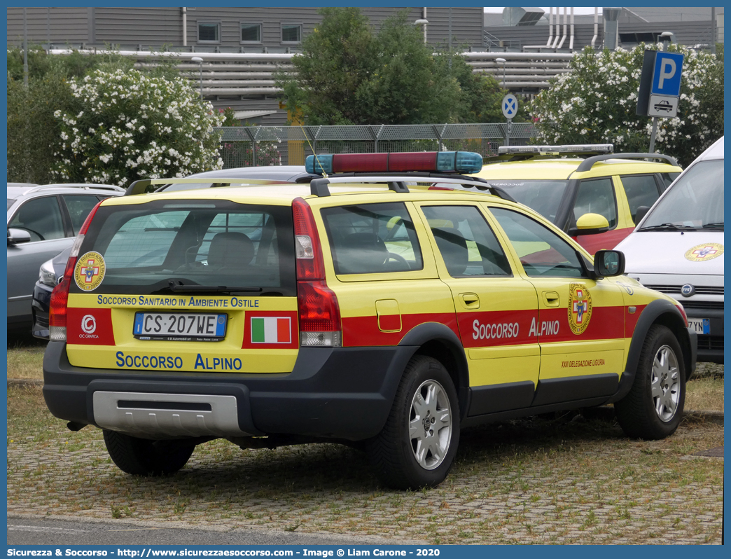 9-06
Corpo Nazionale
Soccorso Alpino e Speleologico
Delegazione Alpina
XXIII Liguria di Ponente
Stazione di La Spezia
Volvo XC70 I serie
(Variante)
Parole chiave: CNSAS;C.N.S.A.S.;Corpo;Nazionale;Soccorso;Alpino;Speleologico;Liguria;SASL;S.A.S.L.;XXIII;Liguria;Volvo;XC70