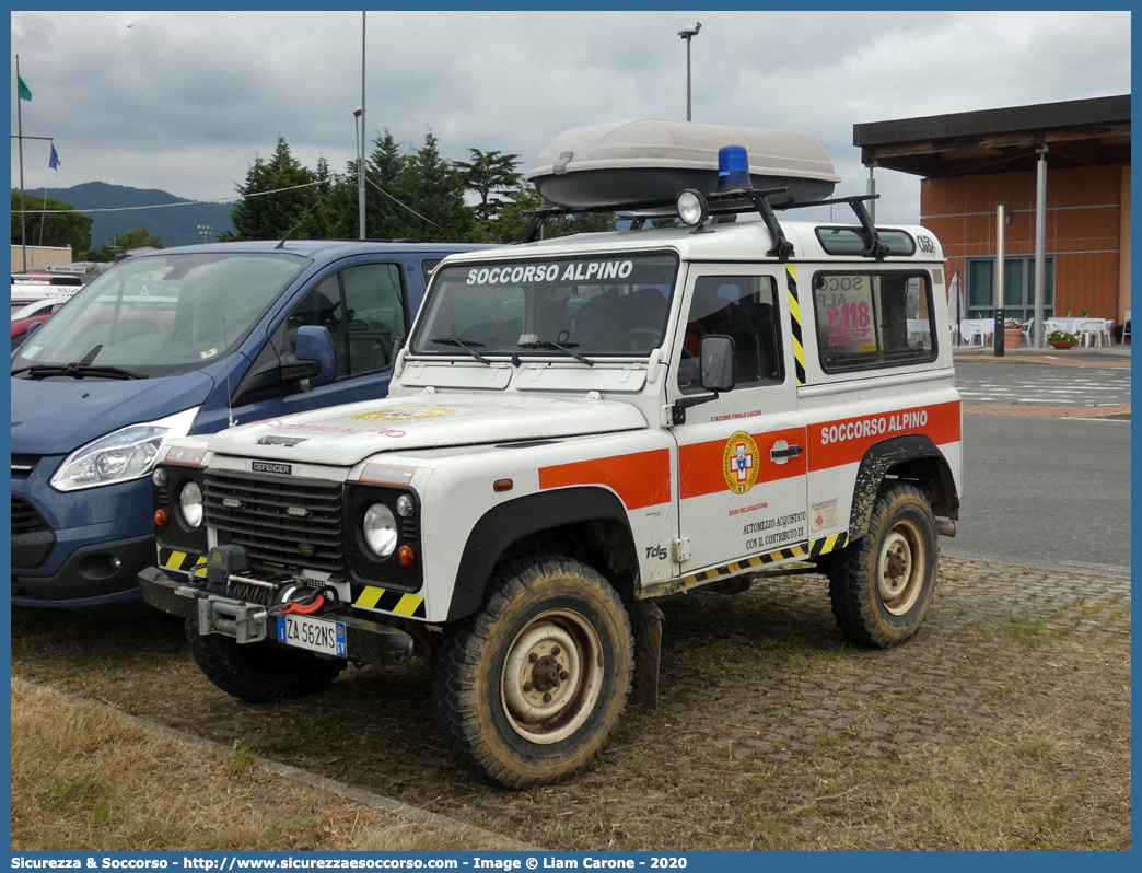 -
Corpo Nazionale
Soccorso Alpino e Speleologico
Delegazione Alpina
XXIII Liguria di Ponente
Stazione di Finale Ligure
Land Rover Defender 90
(variante)
Parole chiave: CNSAS;C.N.S.A.S.;Corpo;Nazionale;Soccorso;Alpino;Speleologico;Liguria;SASL;S.A.S.L.;Finale Ligure;Land Rover;Defender;90