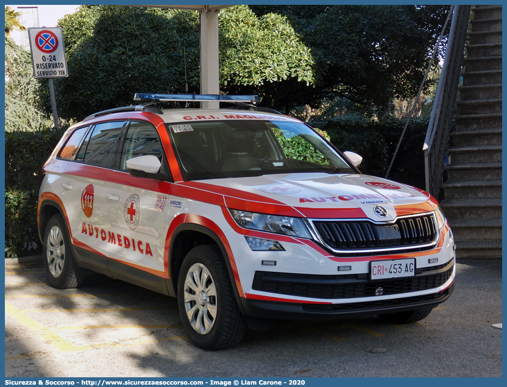 CRI 453AG
Croce Rossa Italiana
Magliolo (SV)
Skoda Kodiaq I serie
Allestitore Vision S.r.l.
Parole chiave: CRI;C.R.I.;Croce;Rossa;Italiana;Automedica;Auto Medica;Automedicalizzata;Auto Medicalizzata;Skoda;Kodiaq;Magliolo;Vision