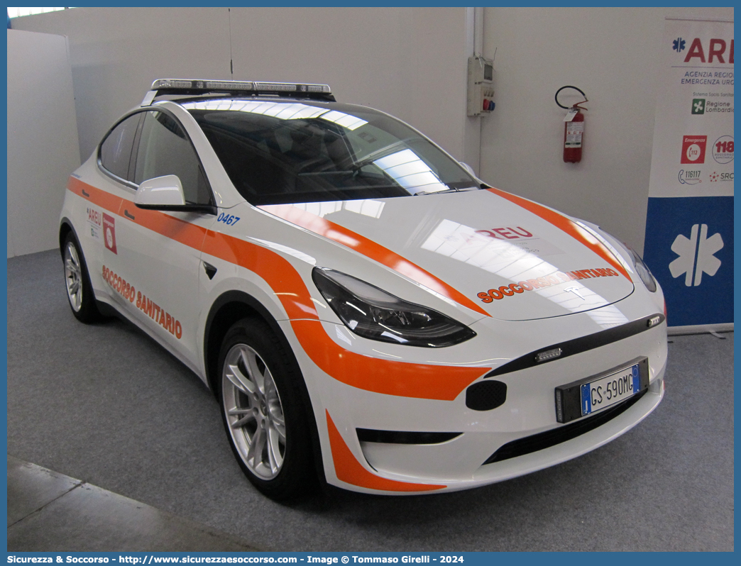 0467
118 Azienda Regionale Emergenza Urgenza
Regione Lombardia
Tesla Model Y
Allestitore Bertazzoni S.r.l.

Parole chiave: 118;AREU;A.R.E.U.;S.S.U.Em.;SSUEm;Lombardia;Automedica;Tesla;Model;Y;Bertazzoni