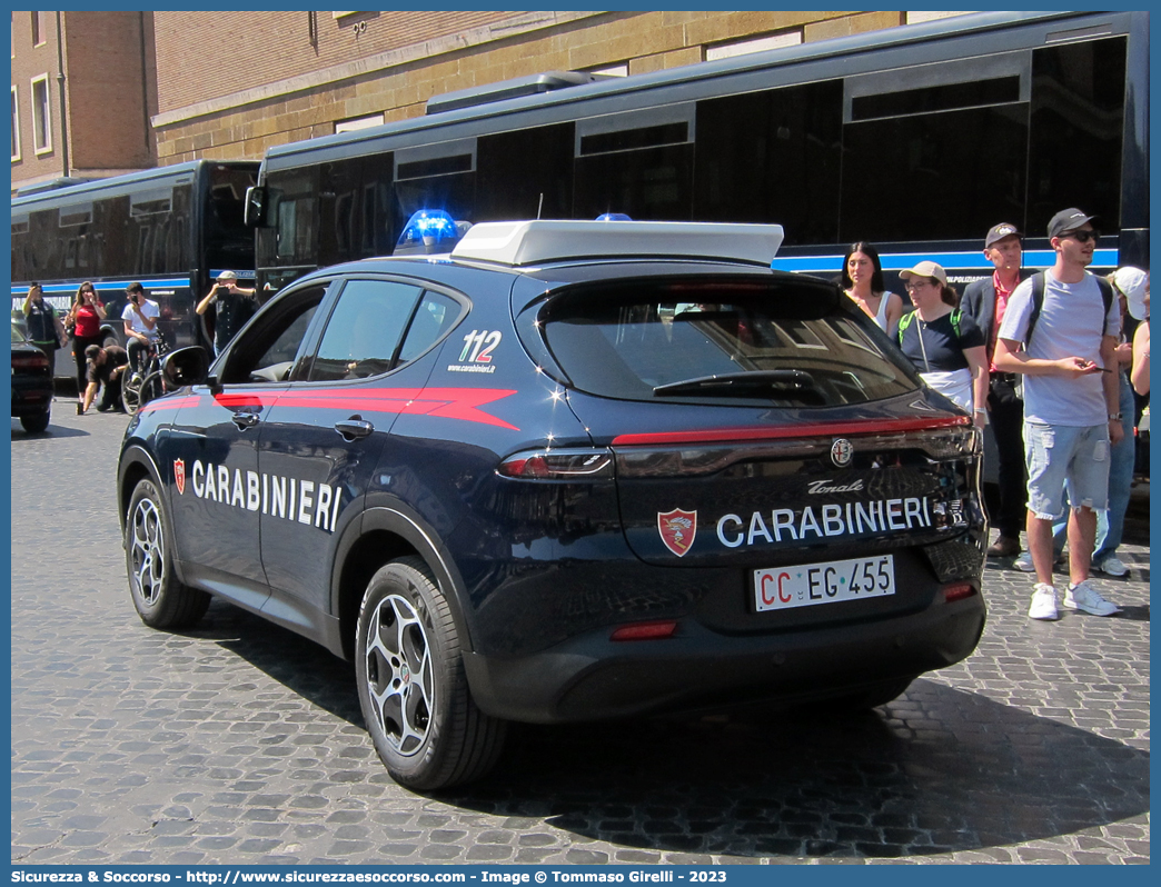 CC EG455
Arma dei Carabinieri
Alfa Romeo Tonale
Parole chiave: CC;C.C.;Arma;dei;Carabinieri;Nucleo;Radiomobile;Alfa;Romeo;Tonale;API;A.P.I.;Aliquota;Primo;Intervento