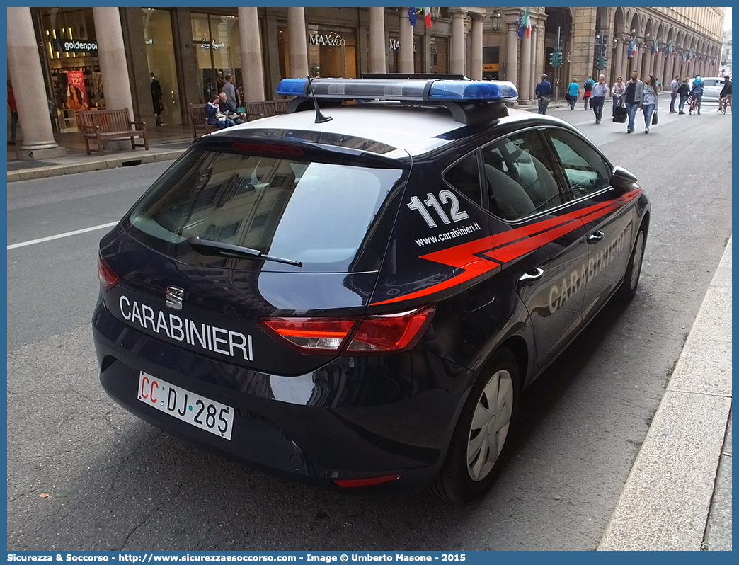 CC DJ285
Arma dei Carabinieri
Seat Leon III serie
Allestitore Nuova Carrozzeria Torinese S.r.l.
Parole chiave: CC;C.C.;Arma;dei;Carabinieri;Radiomobile;Radio;Mobile;Seat;Leon;NCT;Nuova Carrozzeria Torinese